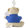 Teddy bear key ring in Cobalt Blue