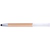 Bamboo ballpen and stylus in White