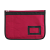 Zipped document case in red