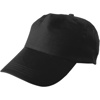Cotton twill cap in Black