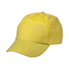 Five panel non woven cap in yellow
