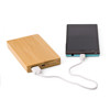 Bamboo power bank in Brown