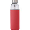 Glass bottle with sleeve (500ml)  in Red