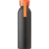 Aluminium single walled bottle (650ml) in Orange