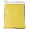 Foldable translucent poncho in yellow