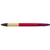 Bamboo ballpen (3 colour and stylus) in Red