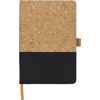 Cork and cotton notebook (approx. A5) in Black