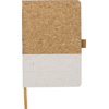 Cork and cotton notebook (approx. A5) in White