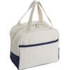 Cotton cooler bag in Navy/Natural