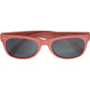 Recycled plastic sunglasses in Red