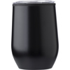 The Tresco - Stainless steel double wall mug (300ml) in Black