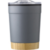 Stainless steel single walled travel mug (300ml) in Grey