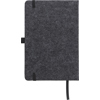 RPET felt notebook (A5) in Dark Grey