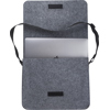 RPET felt laptop backpack in Grey