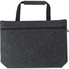 RPET felt document bag in Dark Grey