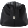 Leather toiletry bag in Black