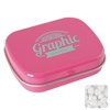 Flat tin with extra strong mints in Pink
