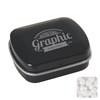 Mini hinged mint tin with extra strong mints in Black