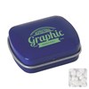 Mini hinged mint tin with extra strong mints in Blue