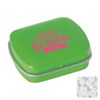 Mini hinged mint tin with extra strong mints in Light Green