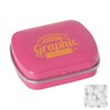 Mini hinged mint tin with extra strong mints in Pink