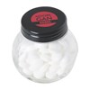 Small glass jar with mints in Black