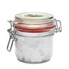 255ml/490gr Glass jar filled with dextrose heart mints in Neutral