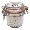 255ml/490gr Glass jar filled with dextrose mints in Neutral