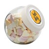 395ml/505gr Candy jar with white plastic lid and filled with sugar hearts in Neutral