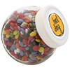 395ml/525gr Candy jar with white plastic lid and filled with milk choco's in Neutral