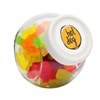 395ml/480gr Candy jar with white plastic lid and filled with gummy bears in Neutral
