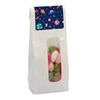110gr Kraft bag with window and filled with jelly beans in Custom Made
