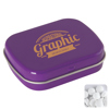The Langham - Flat hinged tin with dextrose mints in Purple