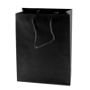 Matt paper bag (160 x 190 x 80 mm) in Black