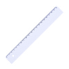Plastic ruler (20cm) in White