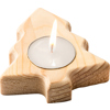 Wooden tree candle in Brown