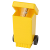 Waste bin sharpener with wheels in Yellow