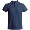 Tamil short sleeve kids sports polo in Navy Blue