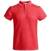 Tamil short sleeve kids sports polo in Red