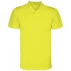 Monzha short sleeve kids sports polo in Fluor Yellow