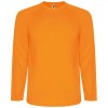 Montecarlo long sleeve kids sports t-shirt in Fluor Orange