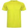 Montecarlo short sleeve kids sports t-shirt in Fluor Yellow