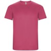 Imola short sleeve kids sports t-shirt in Pink Fluor