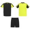 Juve kids sports set in Fluor Yellow