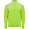 Epiro long sleeve kids quarter zip sweatshirt in Fluor Green