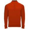 Epiro long sleeve kids quarter zip sweatshirt in Red