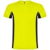 Shanghai short sleeve kids sports t-shirt in Fluor Yellow