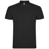 Star short sleeve kids polo in Solid Black