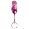 Shopper Trolley Coin Keyring in pink