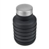 Foldable Silicone 550ml Bottle in Black